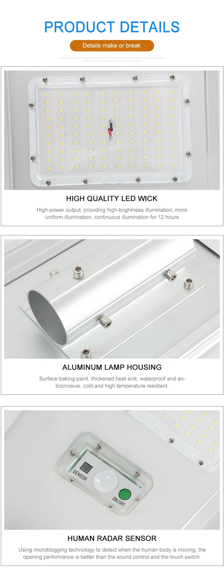 solar street light with battery and panel solar street light with battery and panel