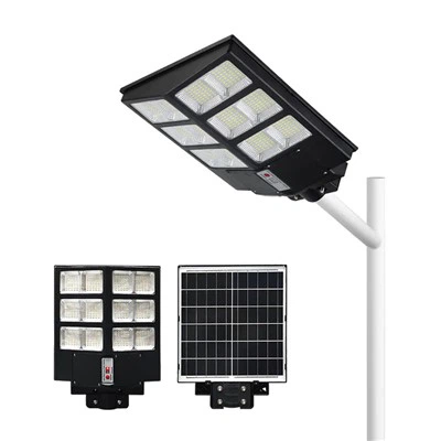 Lumină stradală solară LED de 300 W înaltă și strălucitoare pentru exterior