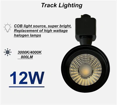 Iluminat pe șină neagră Modern