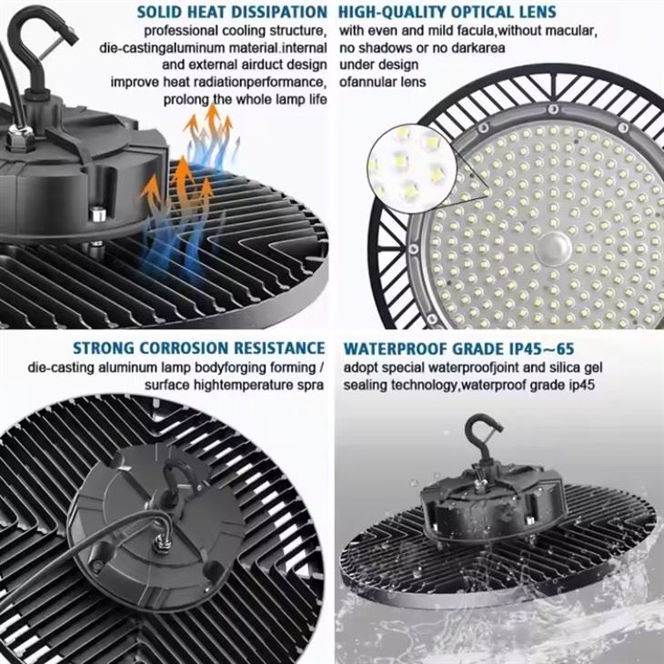 200W Ip67 3100K Led Waterproof Highbay Light