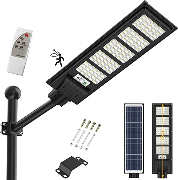 Lumină stradală solară All In One de 80W