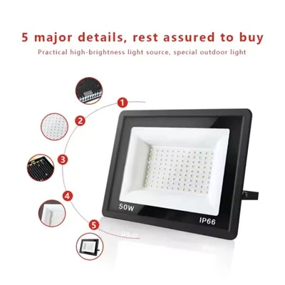Proiector cu LED pentru exterior, impermeabil Ip67 6500K